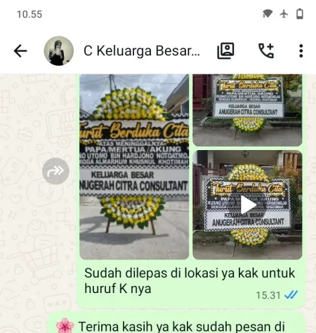 Pengiriman Papan Bunga Duka Tengkurak Tirtayasa
